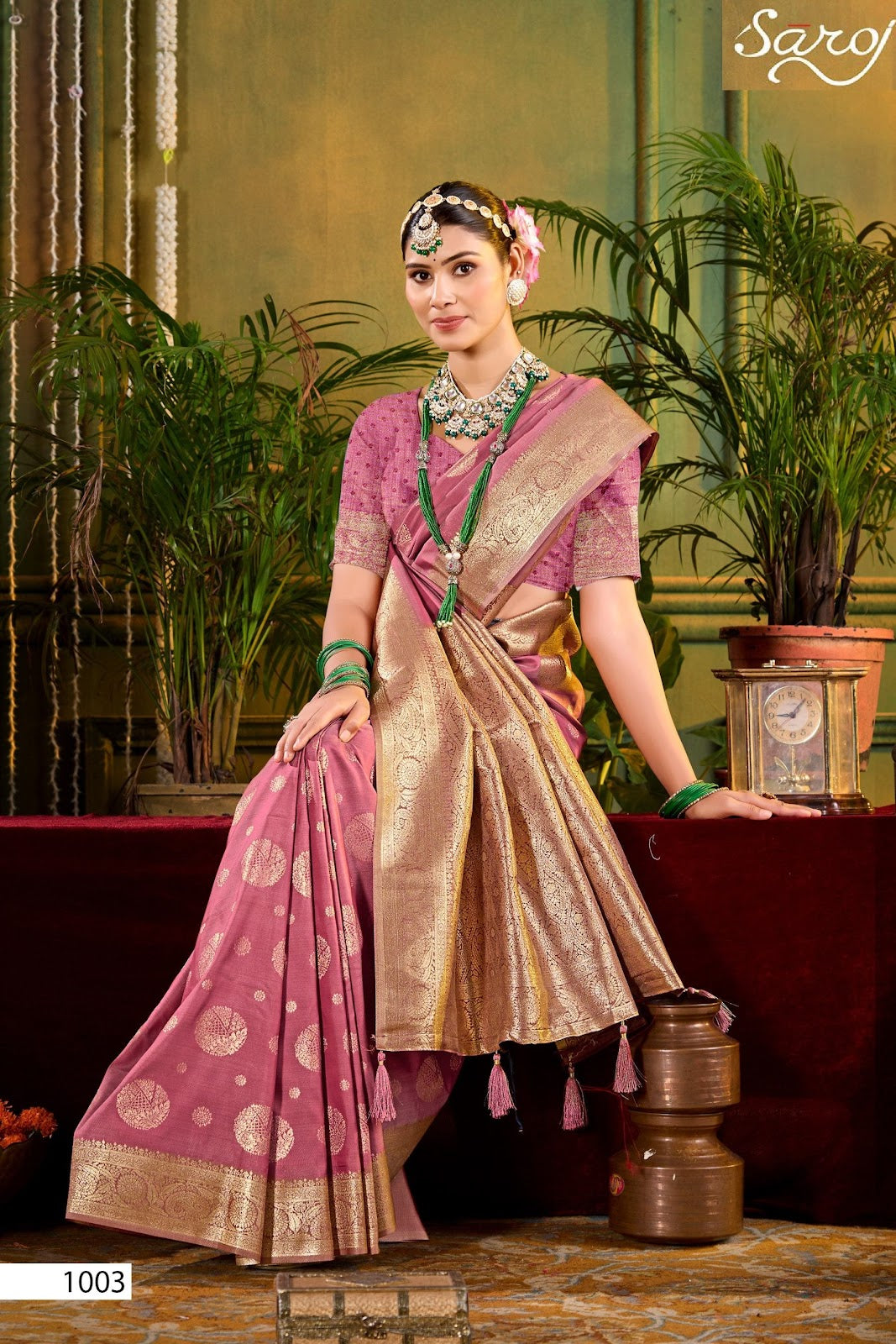 Saniya Saroski Vol 3 Saroj Satin Sarees Wholesaler