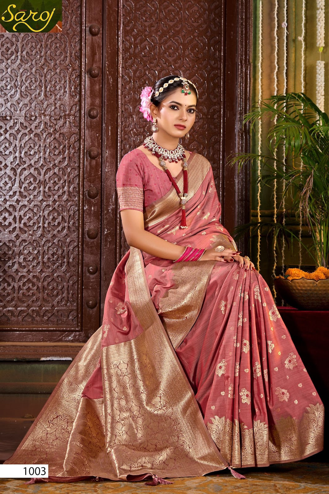 Saniya Saroski Vol 4 Saroj Satin Sarees Wholesaler