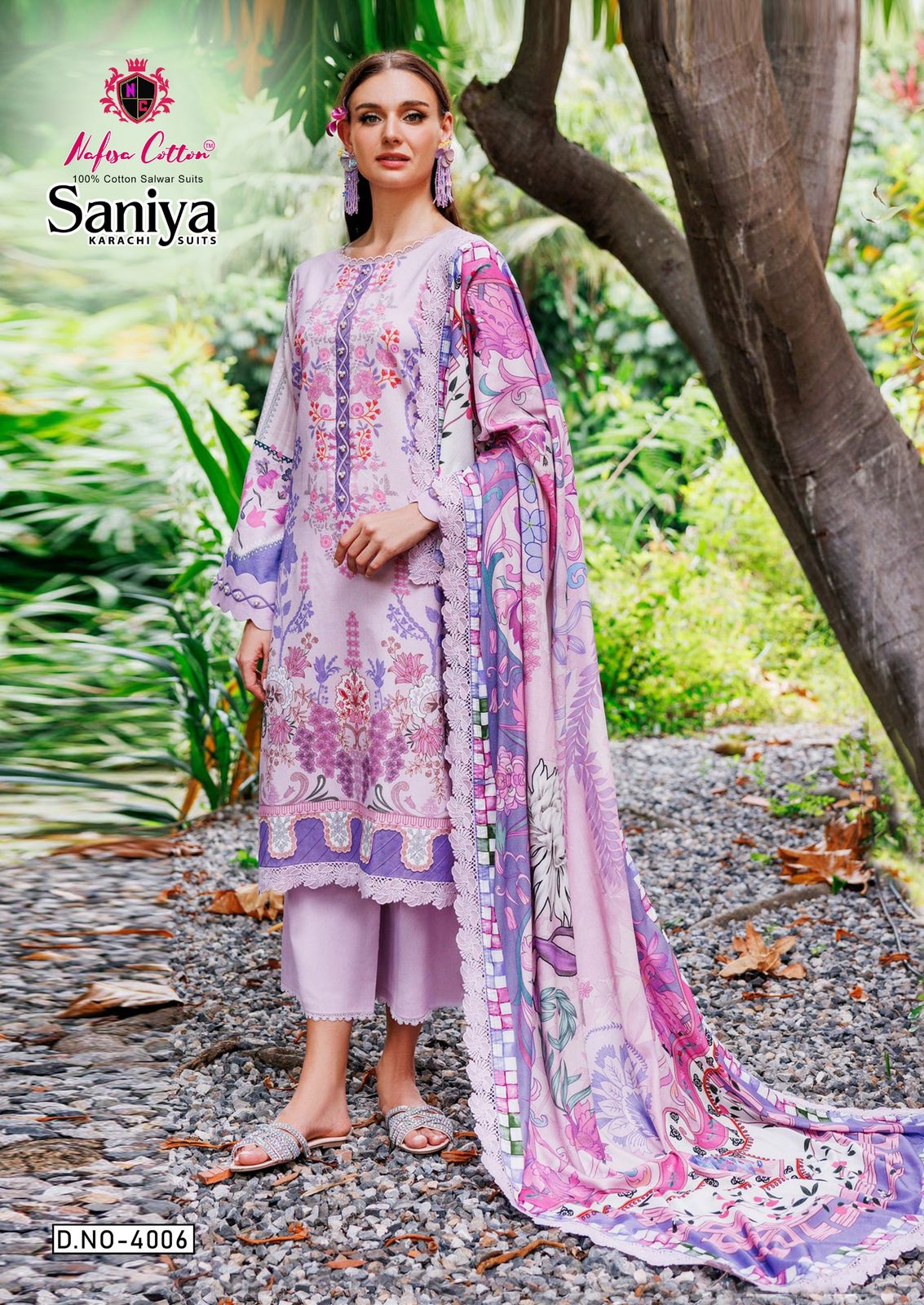 Saniya Vol 4 Nafisa Cotton Soft Cotton Karachi Salwar Suits Wholesale Price