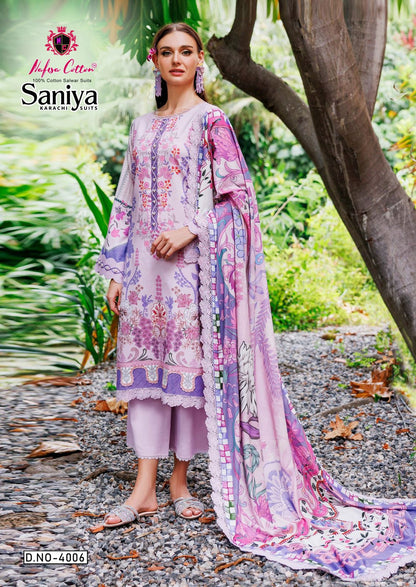 Saniya Vol 4 Nafisa Cotton Soft Cotton Karachi Salwar Suits Wholesale Price