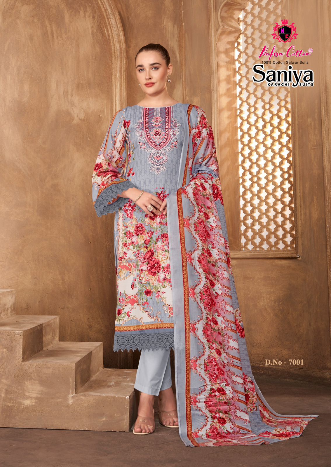 Saniya Vol 7 Nafisa Cotton Cotton Karachi Salwar Suits Manufacturer