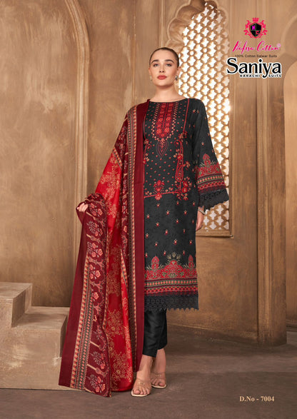 Saniya Vol 7 Nafisa Cotton Cotton Karachi Salwar Suits Manufacturer