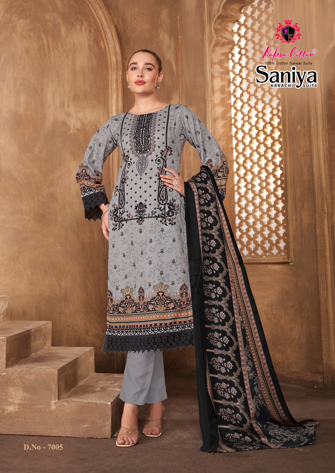 Saniya Vol 7 Nafisa Cotton Cotton Karachi Salwar Suits Manufacturer