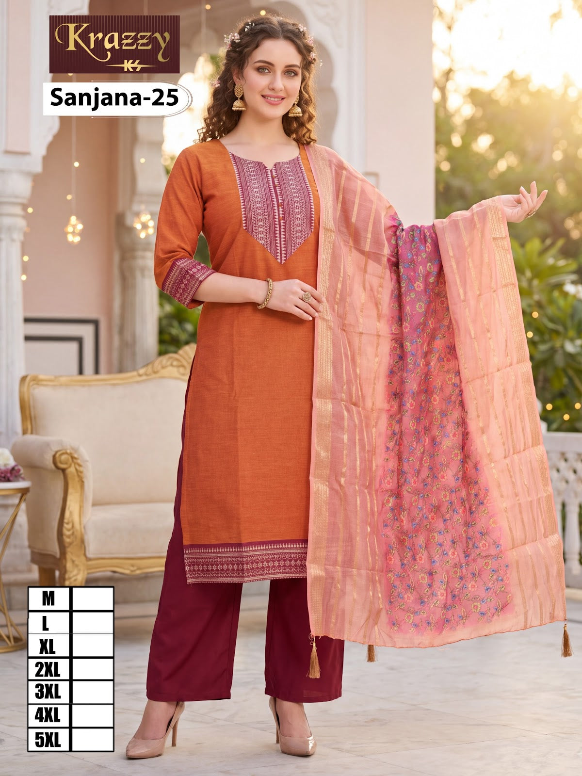 Sanjana Krazzy Kanha South Cotton Readymade Pant Style Suits Supplier Gujarat