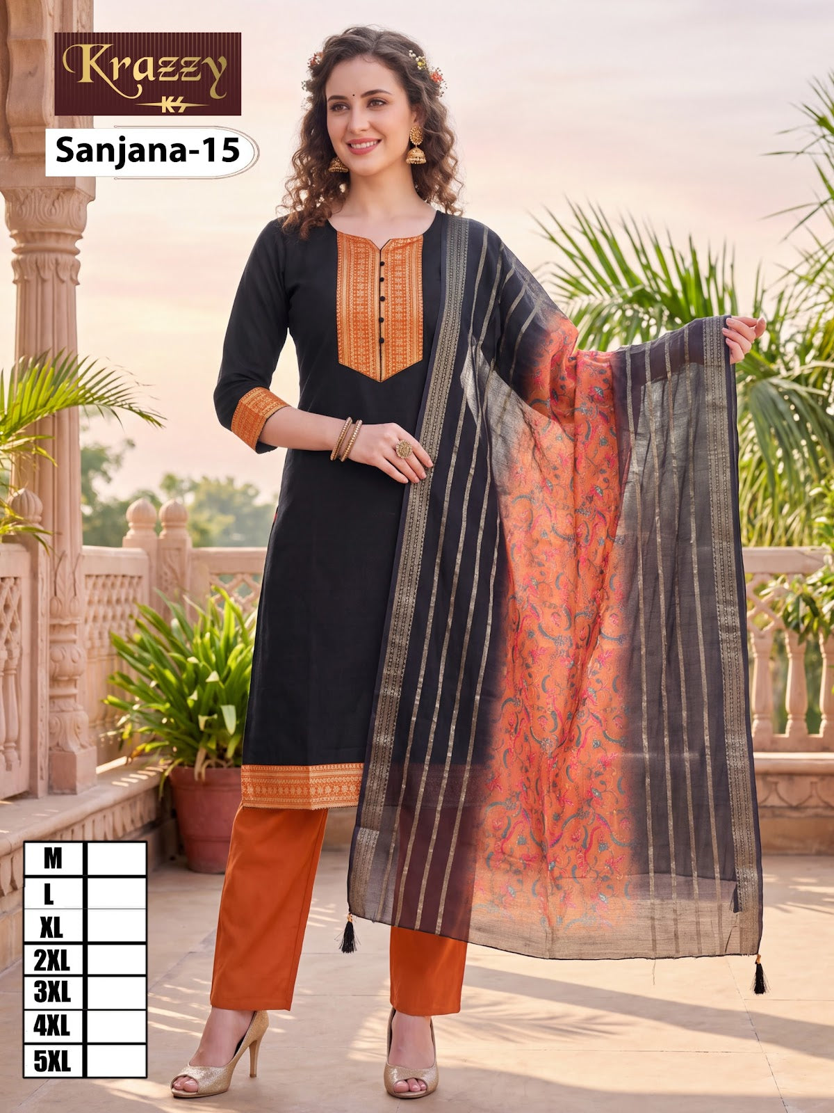 Sanjana Krazzy Kanha South Cotton Readymade Pant Style Suits Supplier Gujarat