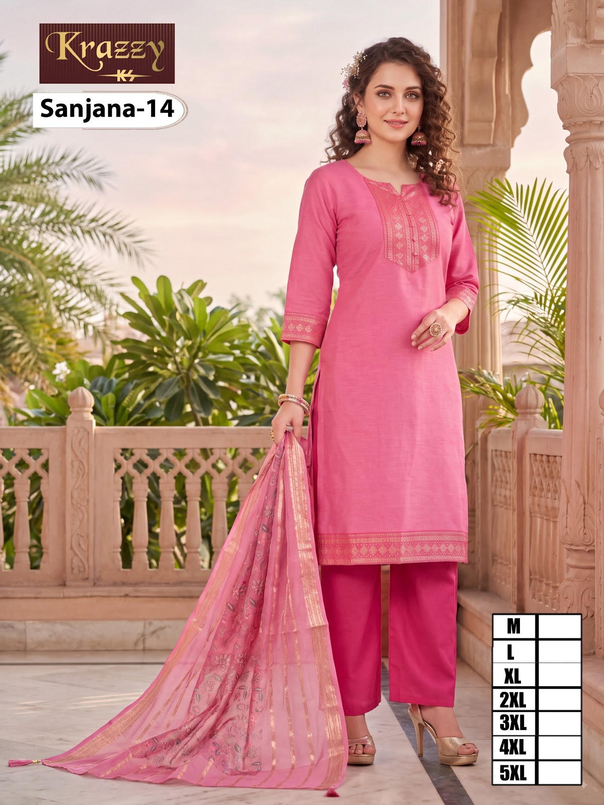 Sanjana Krazzy Kanha South Cotton Readymade Pant Style Suits Supplier Gujarat