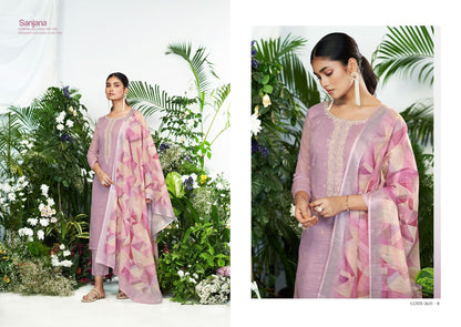 Sanjana Sargam Prints Lilen Pant Style Suits Manufacturer Ahmedabad