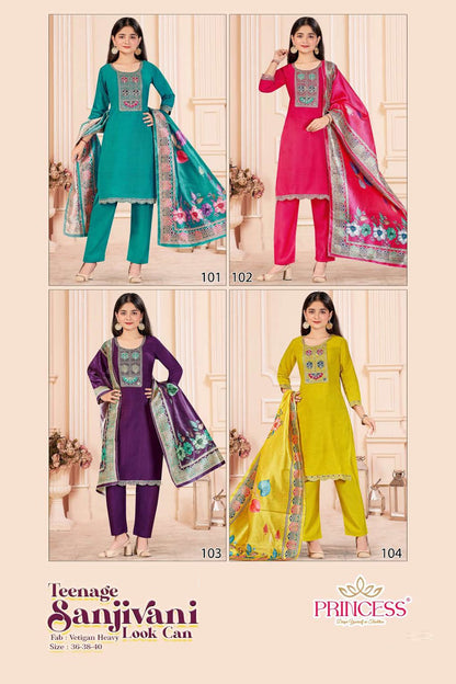 Sanjivani Princess Creation Vetican Girls Readymade Pant Suits Supplier