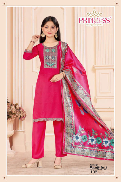Sanjivani Princess Creation Vetican Girls Readymade Pant Suits Supplier