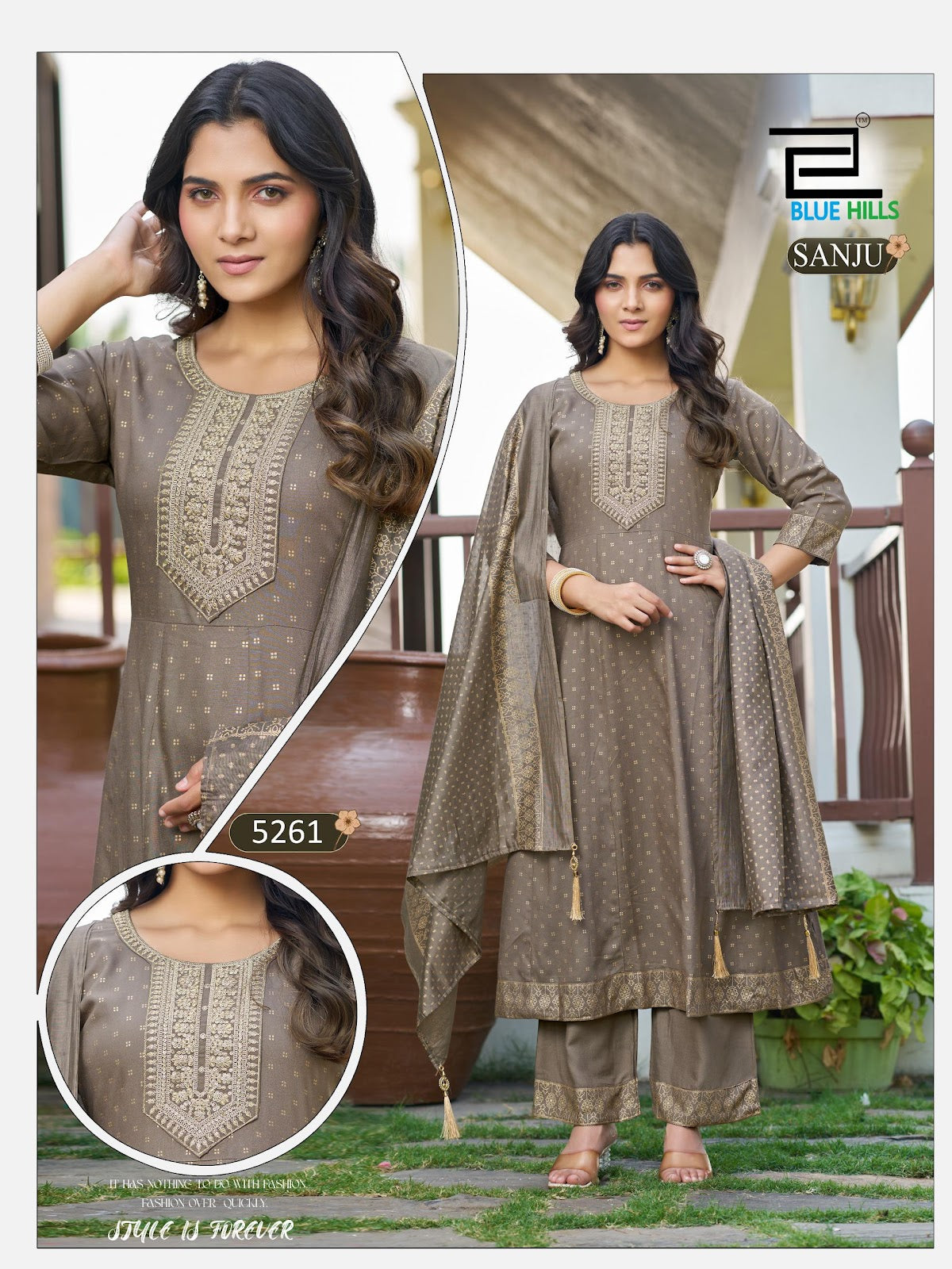 Sanju Blue Hills Rayon 14Kg Readymade Anarkali Suits Wholesale Price