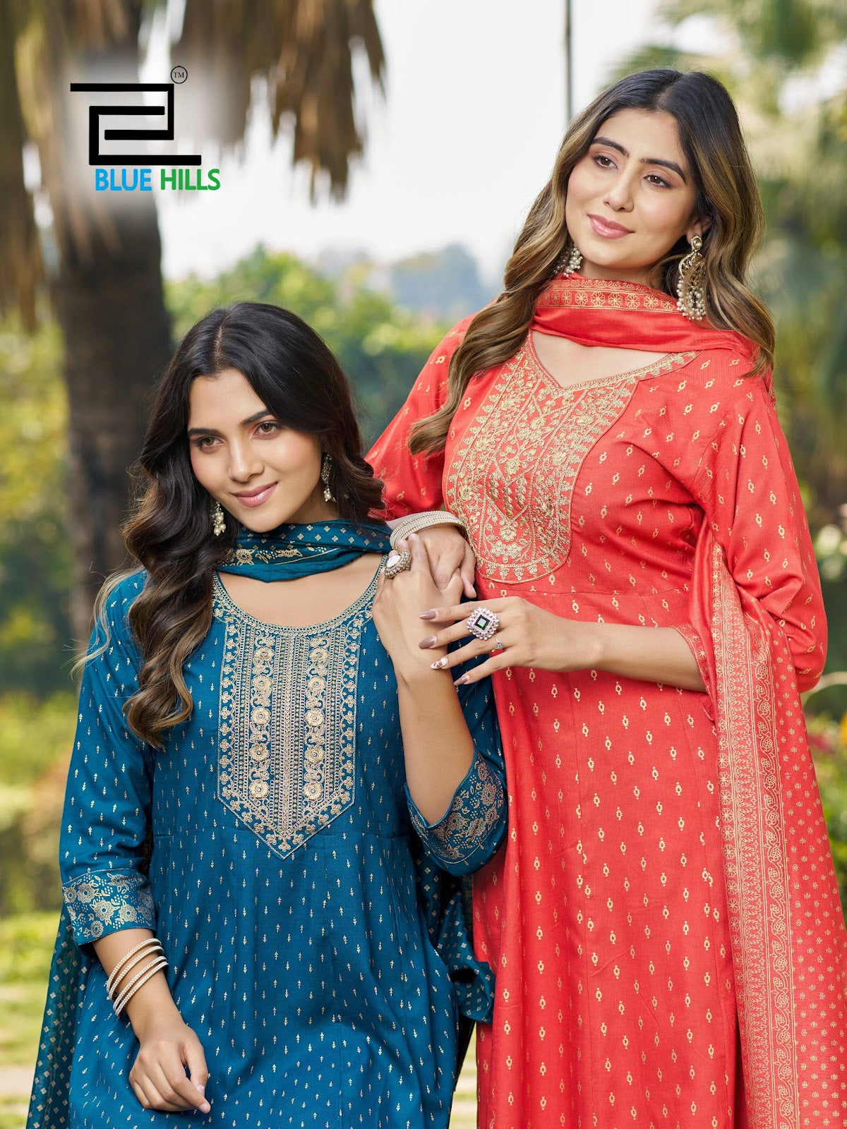 Sanju Blue Hills Rayon 14Kg Readymade Anarkali Suits Wholesale Price
