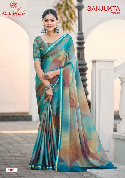 Sanjukta Vol 1 Kashvi Creation Sarees Exporter Gujarat
