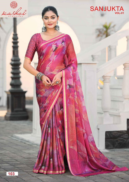 Sanjukta Vol 1 Kashvi Creation Sarees Exporter Gujarat