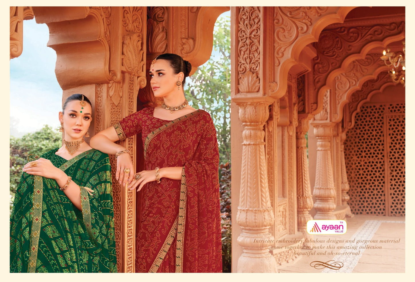 Sanno Ayaan Value Chiffon Sarees Supplier India