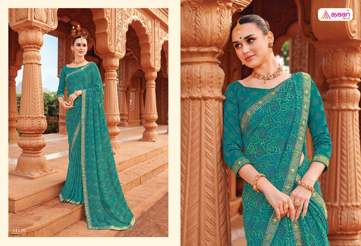 Sanno Ayaan Value Chiffon Sarees Supplier India