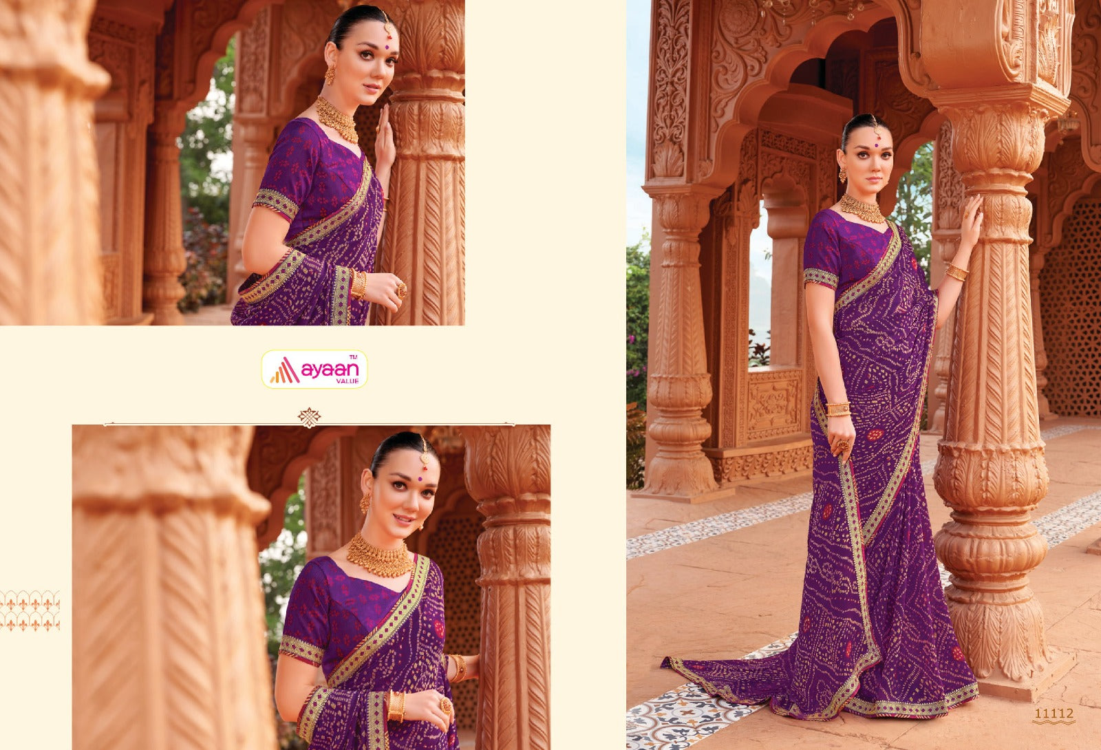 Sanno Ayaan Value Chiffon Sarees Supplier India