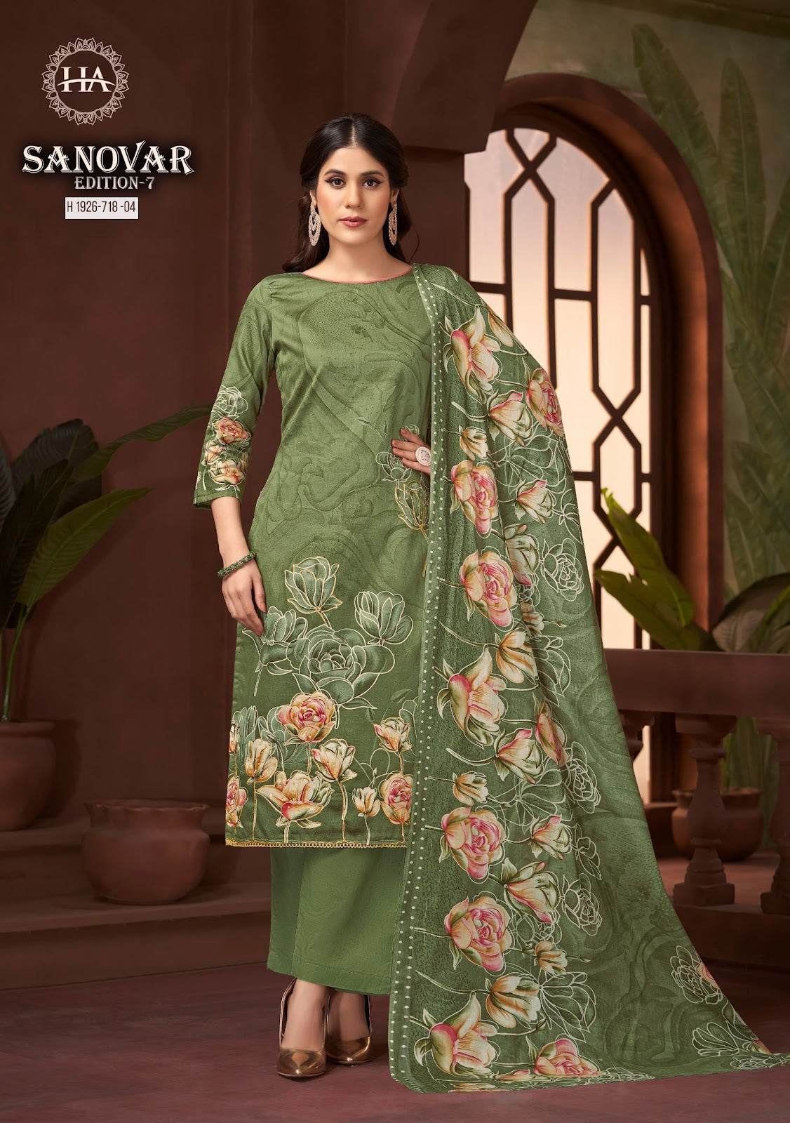 Sanovar Edition 7 Harshit Fashion Pure Zam Karachi Salwar Suits Wholesale Price