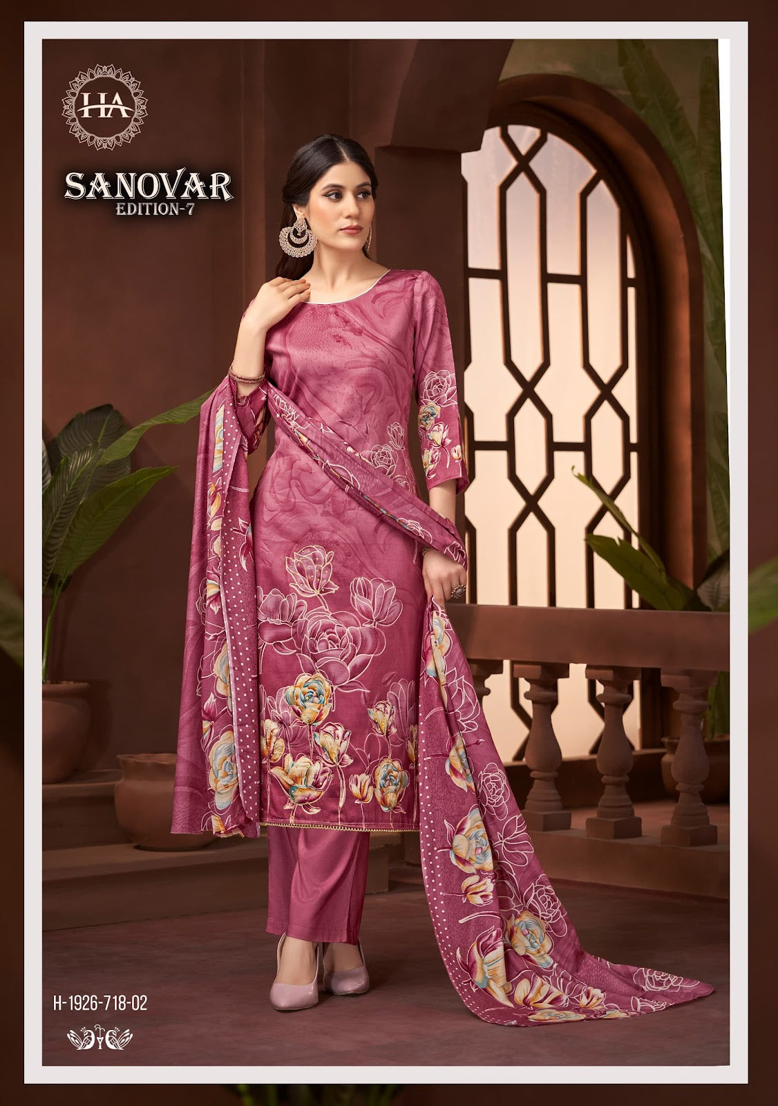 Sanovar Edition 7 Harshit Fashion Pure Zam Karachi Salwar Suits Wholesale Price
