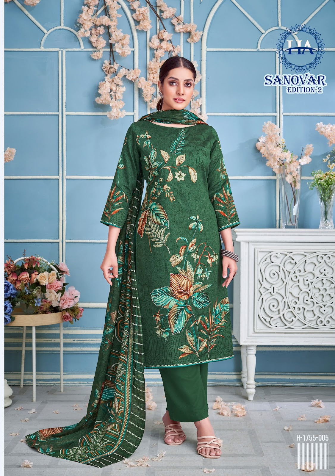 Sanovar Edition 2 Harshit Fashion Zam Cotton Pant Style Suits Wholesale Price