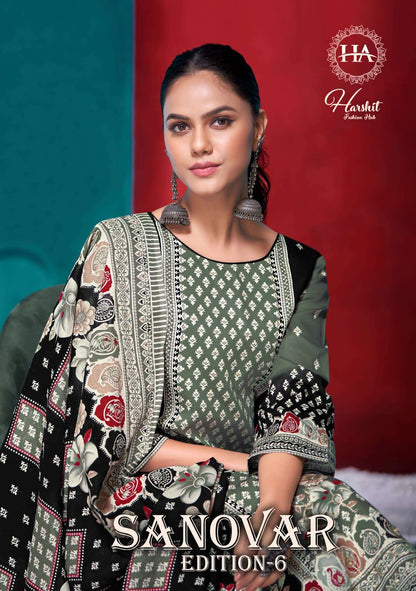 Sanovar Edition 6 Harshit Fashion Jaam Cotton Pakistani Salwar Suits Wholesale Price
