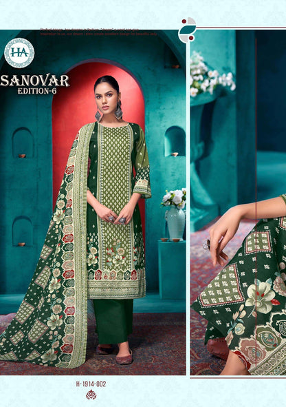 Sanovar Edition 6 Harshit Fashion Jaam Cotton Pakistani Salwar Suits Wholesale Price