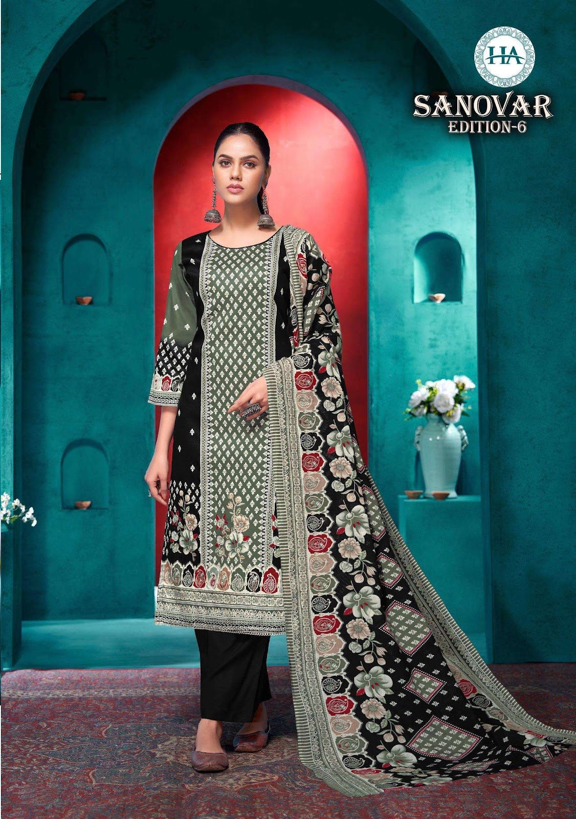 Sanovar Edition 6 Harshit Fashion Jaam Cotton Pakistani Salwar Suits Wholesale Price