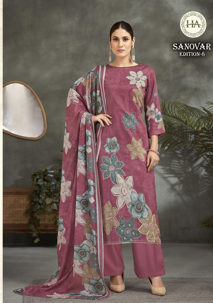 Sanovar Edition 8 Harshit Fashion Zam Cotton Karachi Salwar Suits Manufacturer Gujarat