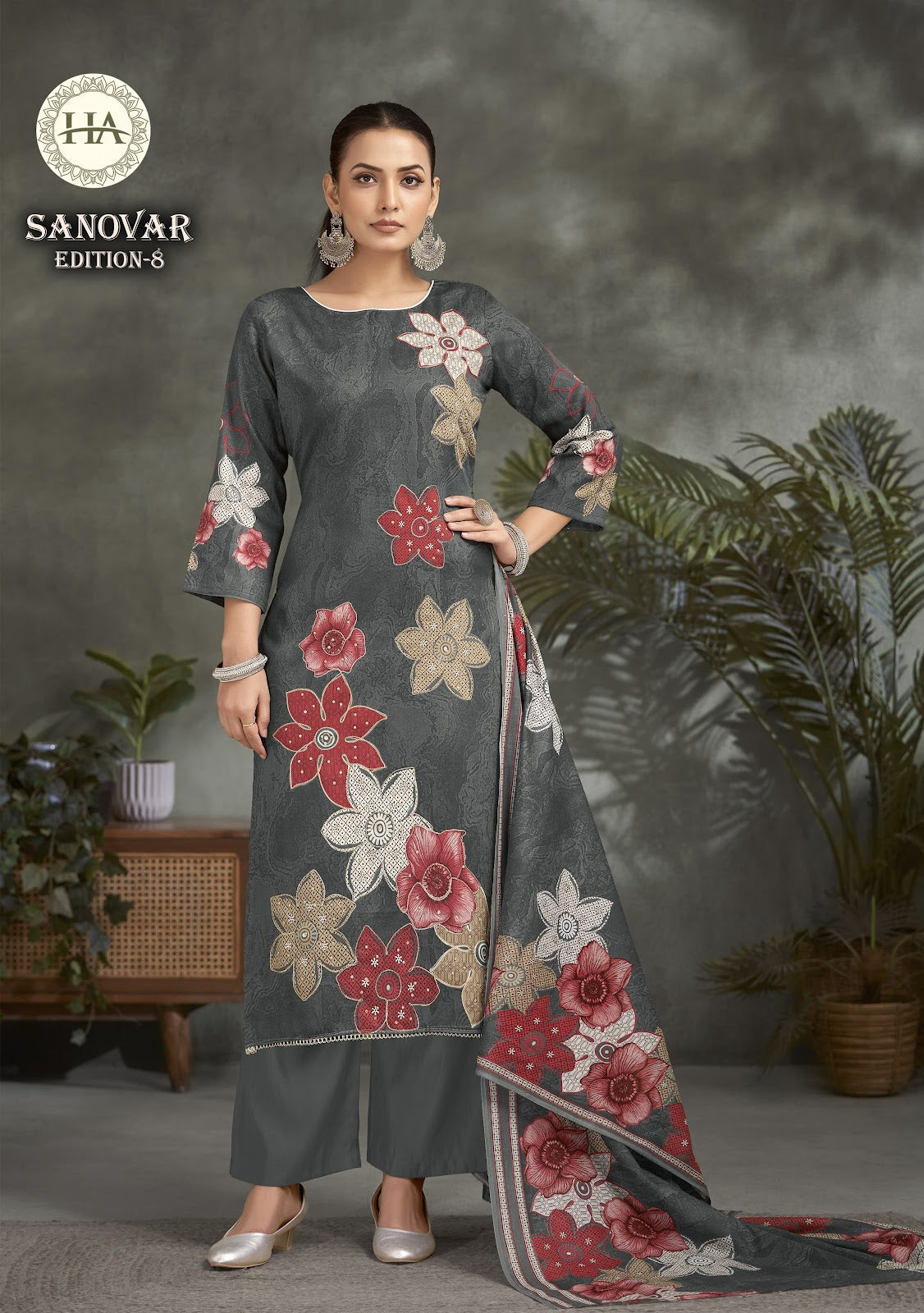 Sanovar Edition 8 Harshit Fashion Zam Cotton Karachi Salwar Suits Manufacturer Gujarat