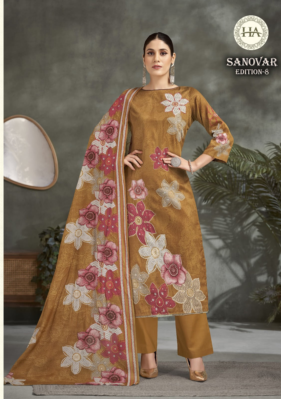 Sanovar Edition 8 Harshit Fashion Zam Cotton Karachi Salwar Suits Manufacturer Gujarat