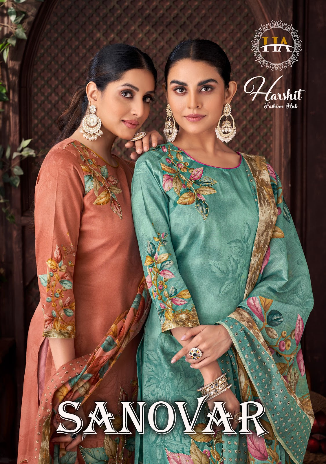 Sanovar Harshit Fashion Zam Cotton Pant Style Suits Exporter