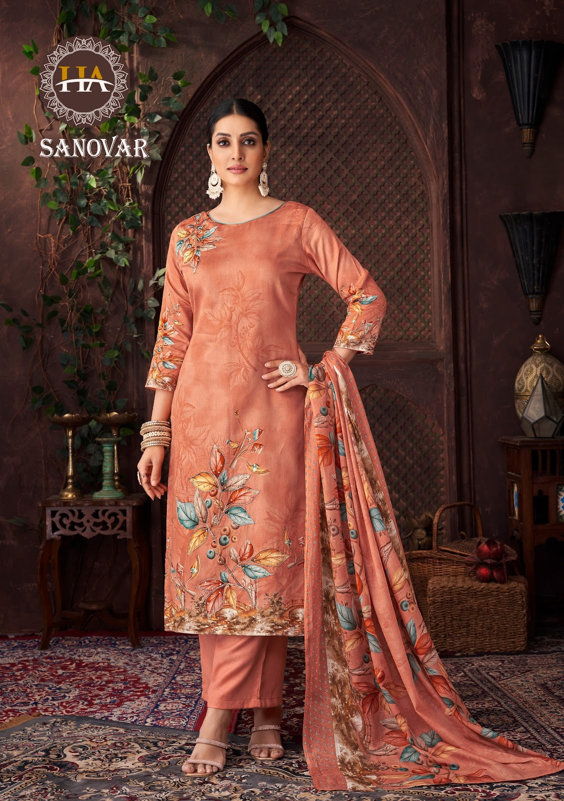 Sanovar Harshit Fashion Zam Cotton Pant Style Suits Exporter