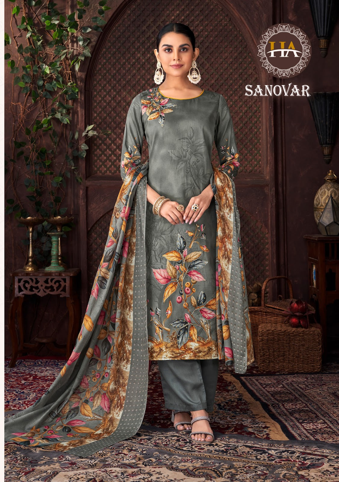 Sanovar Harshit Fashion Zam Cotton Pant Style Suits Exporter