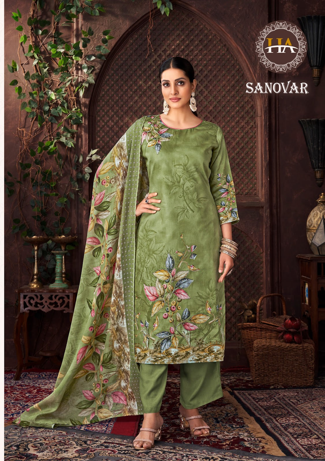 Sanovar Harshit Fashion Zam Cotton Pant Style Suits Exporter