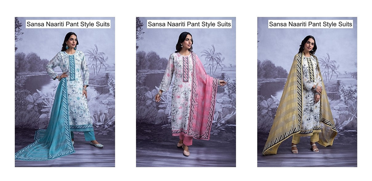 Sansa Naariti Linen Pant Style Suits Wholesaler India