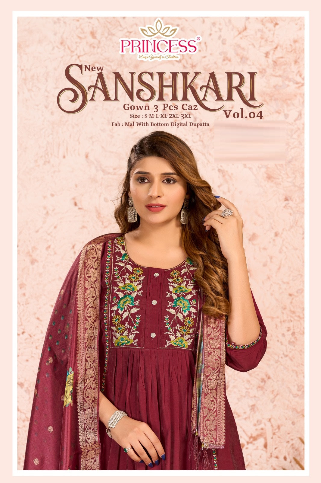 Sanshkari Princess Creation Chanderi Readymade Anarkali Suits Wholesaler