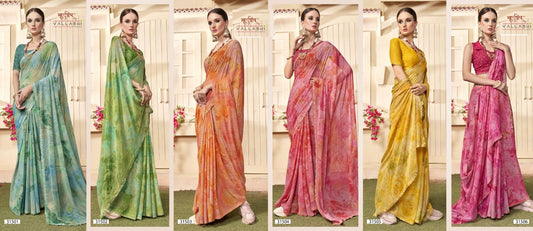 Sansiddhi Vol 1-2 Vallabhi Prints Georgette Sarees Wholesale