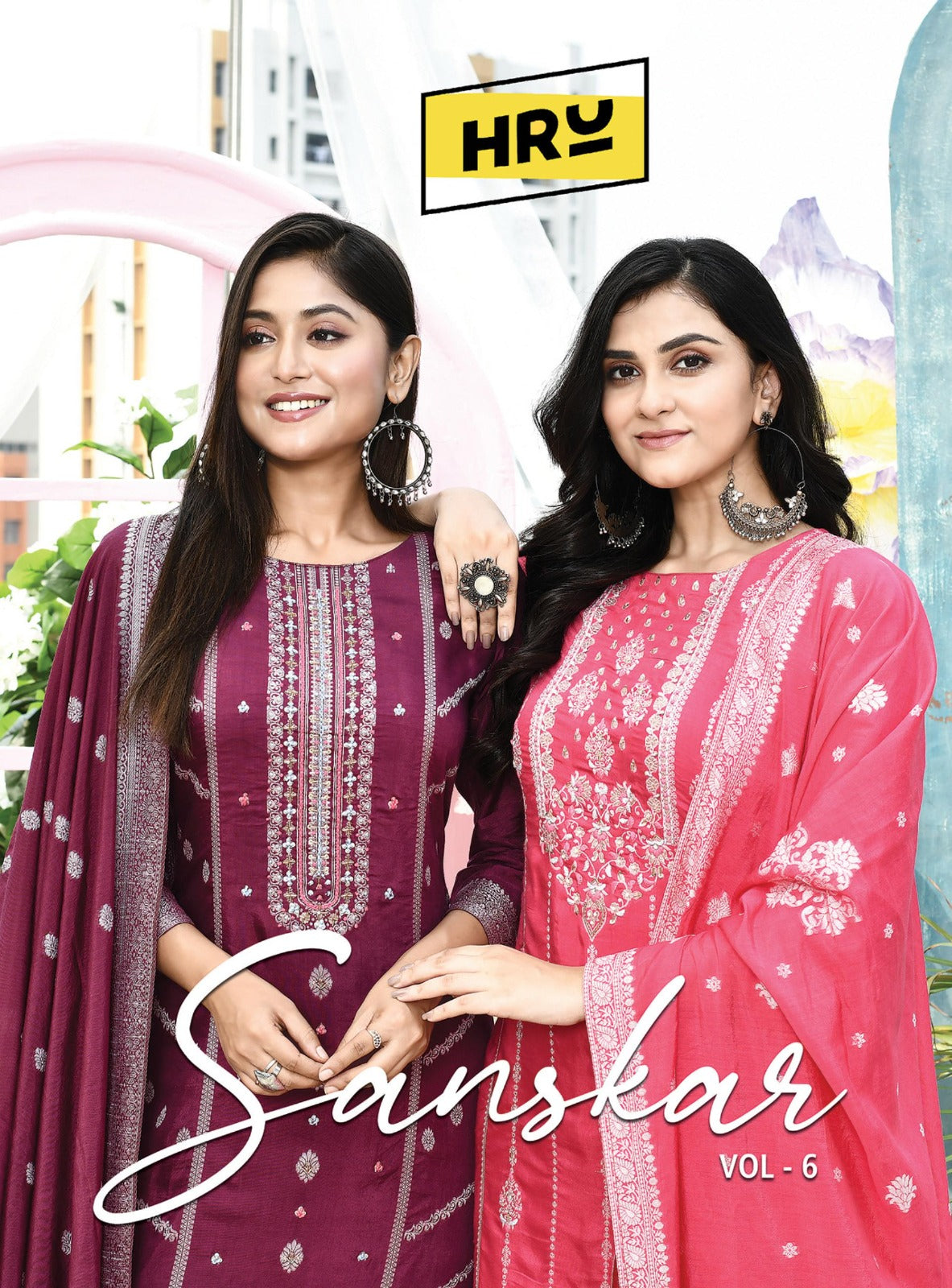 Sanskar Vol 6 Hru Muslin Readymade Pant Style Suits Exporter India