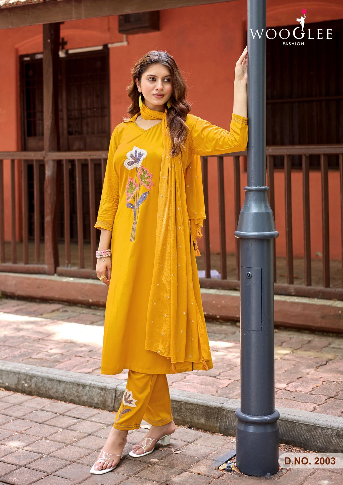Sanskriti Wooglee Rayon Readymade Pant Style Suits Wholesale