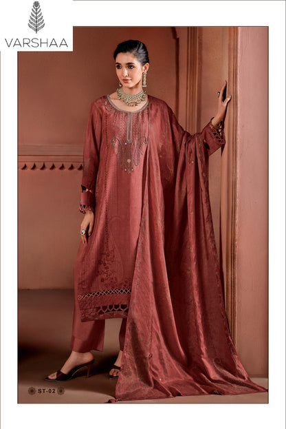 Santoni Varshaa Viscose Plazzo Style Suits Manufacturer Ahmedabad