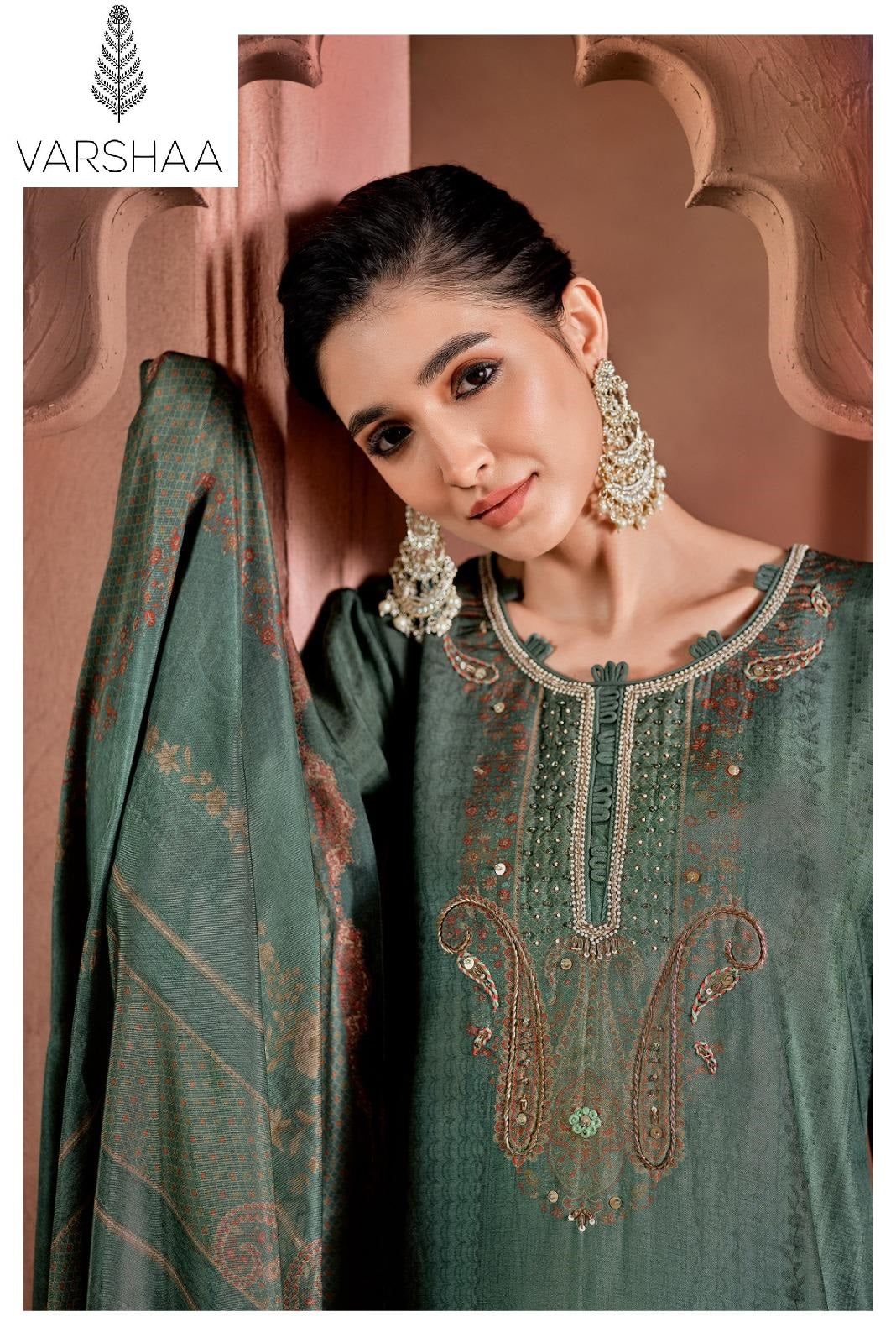 Santoni Varshaa Viscose Plazzo Style Suits Manufacturer Ahmedabad