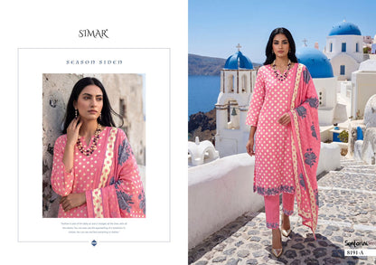 Santorini Simar Muslin Pant Style Suits Wholesaler