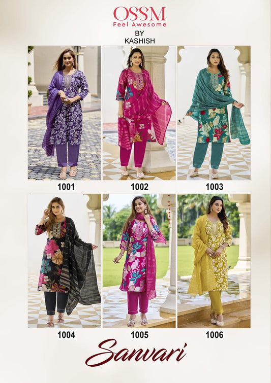 Sanvari Ossm Vetican Readymade Pant Style Suits Supplier Ahmedabad