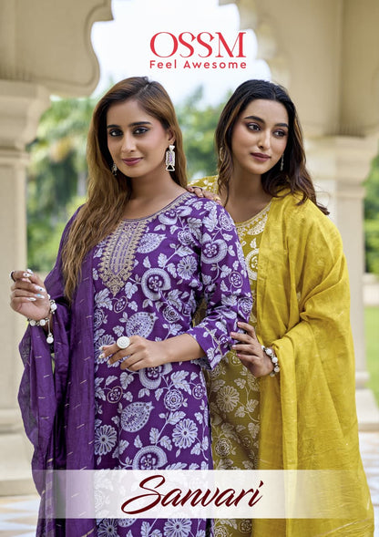 Sanvari Ossm Vetican Readymade Pant Style Suits Supplier Ahmedabad