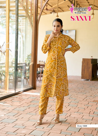 Sanvi Vol 1 Mystic 9 Viscose Co Ord Set Manufacturer India