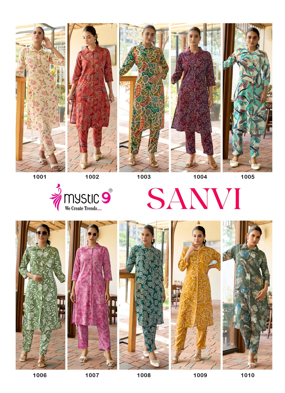 Sanvi Vol 1 Mystic 9 Viscose Co Ord Set Manufacturer India