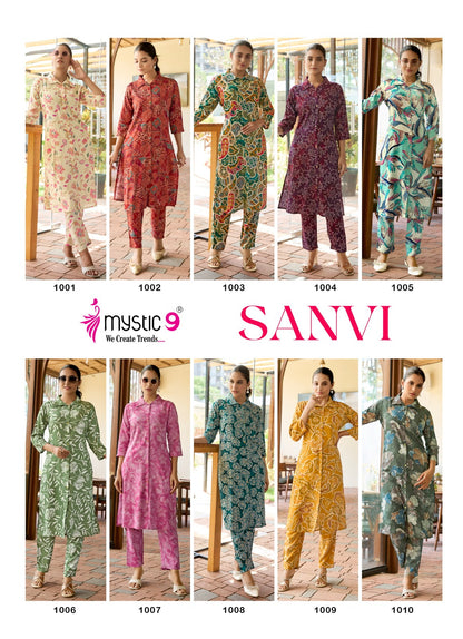 Sanvi Vol 1 Mystic 9 Viscose Co Ord Set Manufacturer India