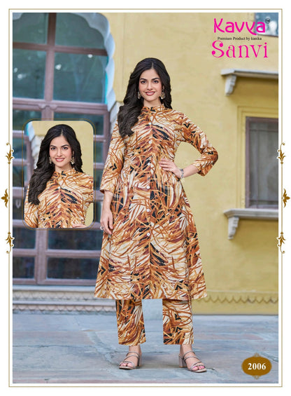 Sanvi Vol 2 Kavya Cotton Co Ord Set Exporter Ahmedabad
