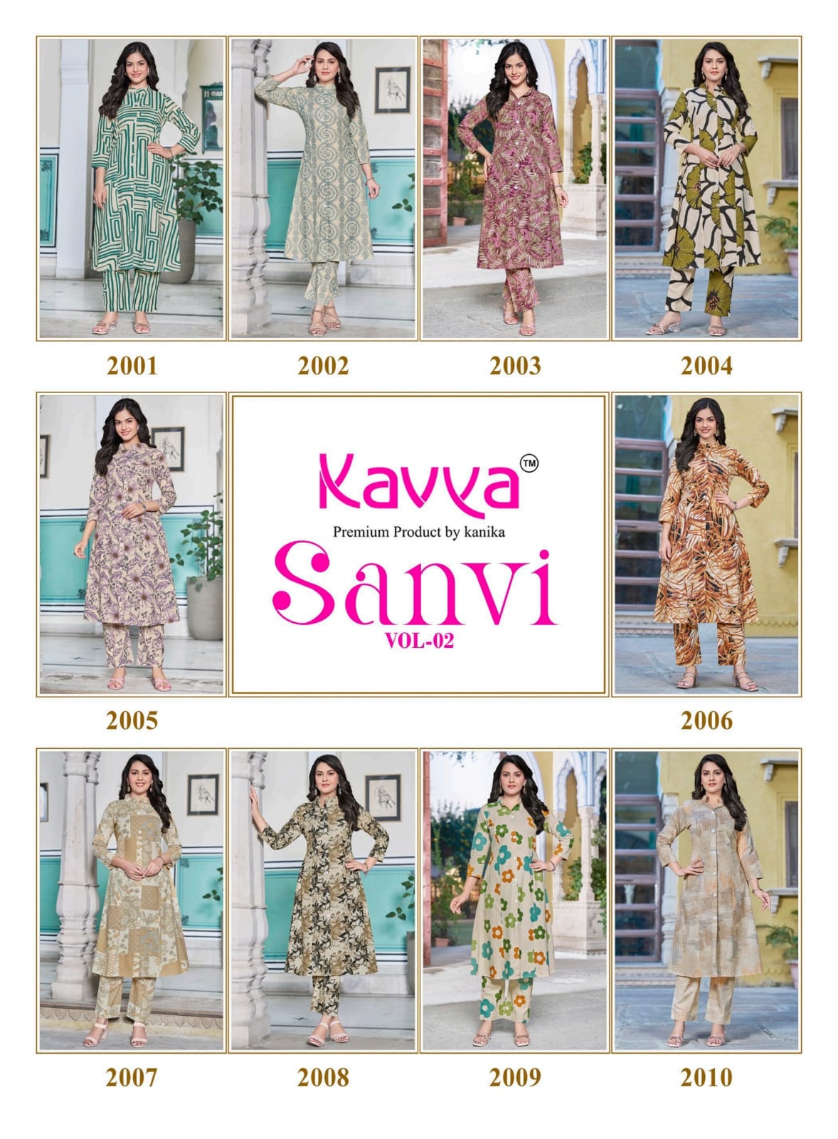 Sanvi Vol 2 Kavya Cotton Co Ord Set Exporter Ahmedabad