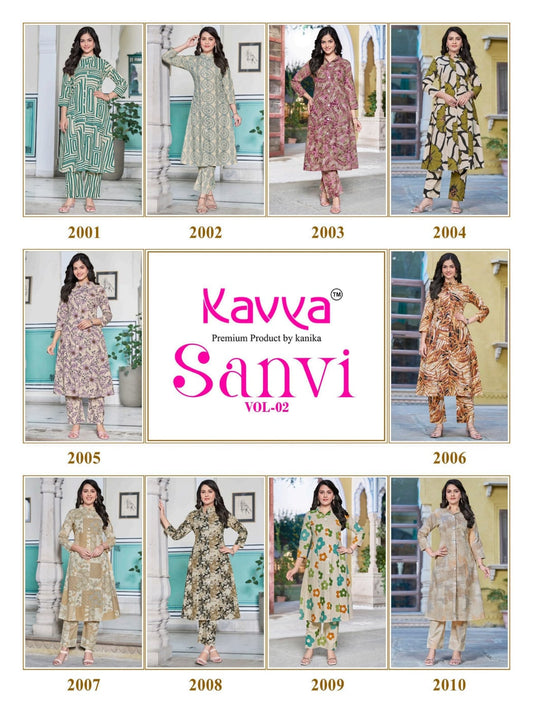 Sanvi Vol 2 Kavya Cotton Co Ord Set Exporter Ahmedabad