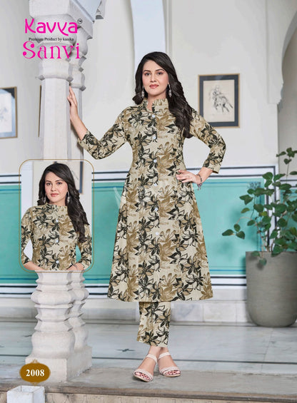 Sanvi Vol 2 Kavya Cotton Co Ord Set Exporter Ahmedabad